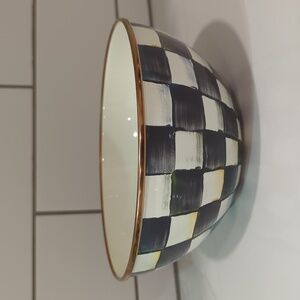 MacKenzie-Childs Courtly Check Small Everyday Bowl 7.75” Enamel